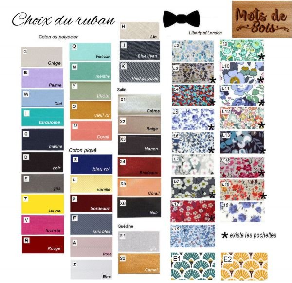 rubans noeuds papillon