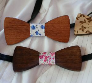 noeud papillon enfant en bois