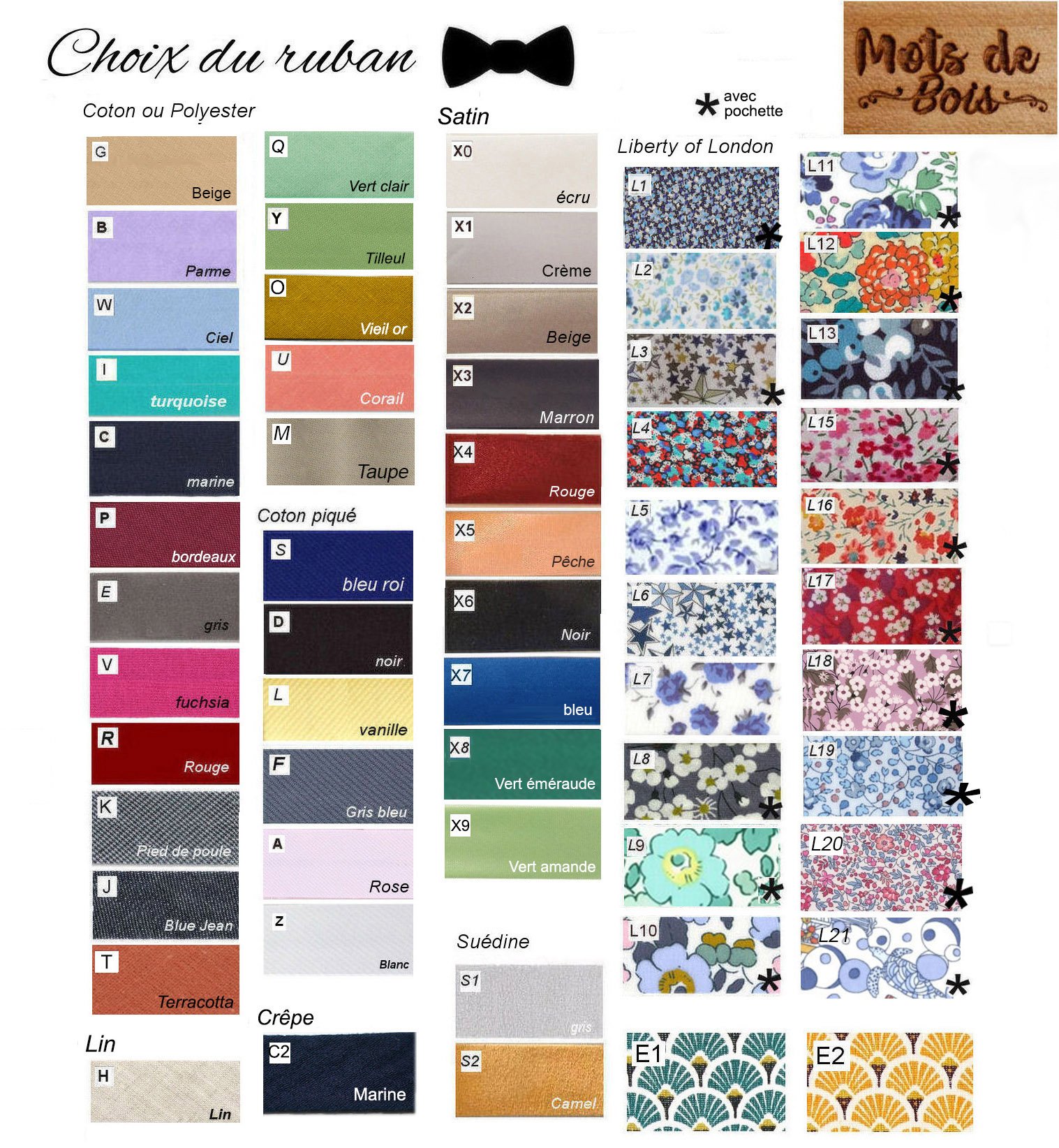 Noeud papillon en bois pour mariage grav&eacute; d'alliances fabriqu&eacute; en France