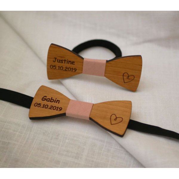 Accessoire cheveux personnalisable Noeud papillon sur élastique