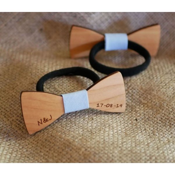 Accessoire cheveux personnalisable Noeud papillon sur élastique
