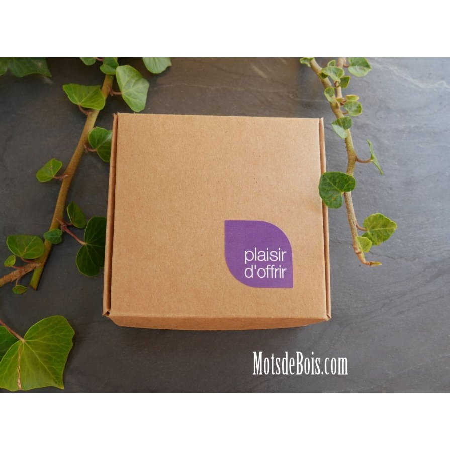 Boutons manchette en bois Noyer ronds à graver de 18mm