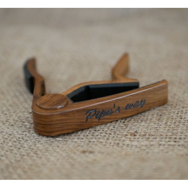 Capo guitare en aluminium gravé à personnaliser