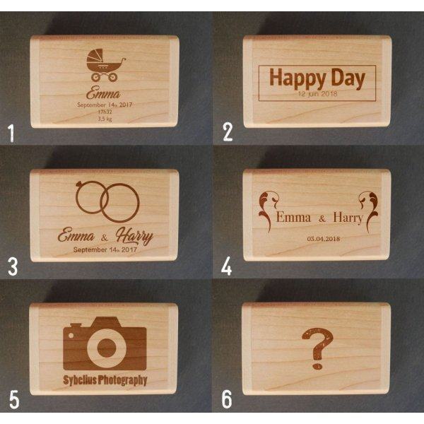 Clé Usb 32 Go 2.0 bois bambou dans coffret à personnaliser