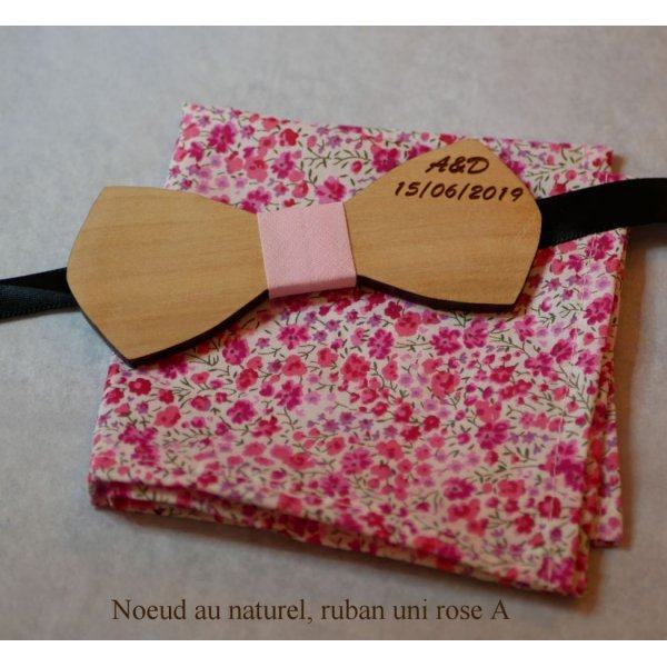 Ensemble Noeud en bois Pochette Liberty Phoebe L15
