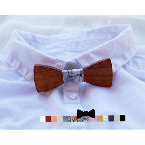 MINI noeud papillon enfant en bois à personnaliser