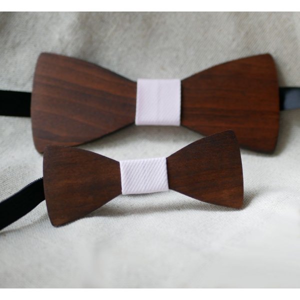 MINI noeud papillon enfant en bois à personnaliser