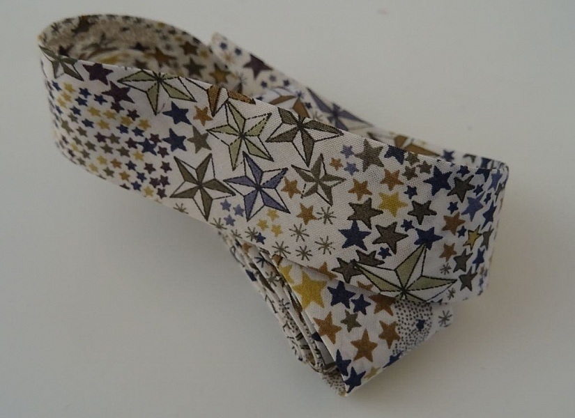 Noeud papillon en bois ruban Liberty &eacute;toil&eacute; &agrave; personnaliser