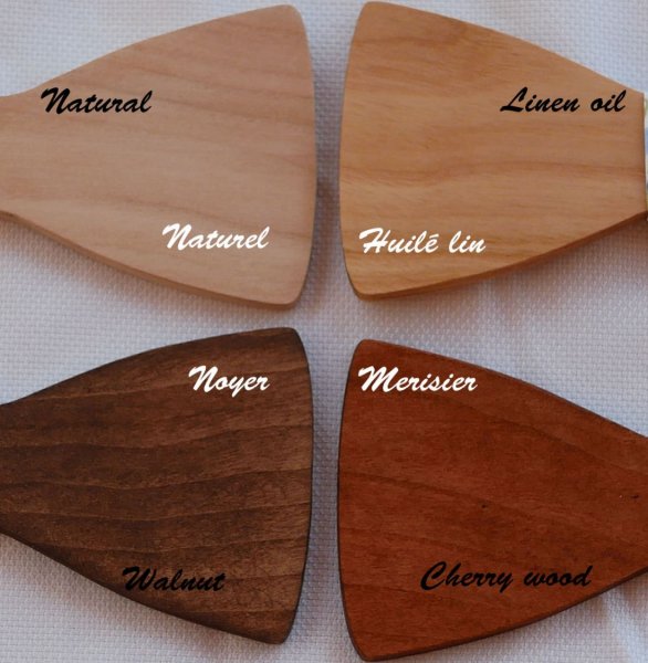 Noeud papillon en bois ruban en trompe l'oeil &agrave; personnaliser