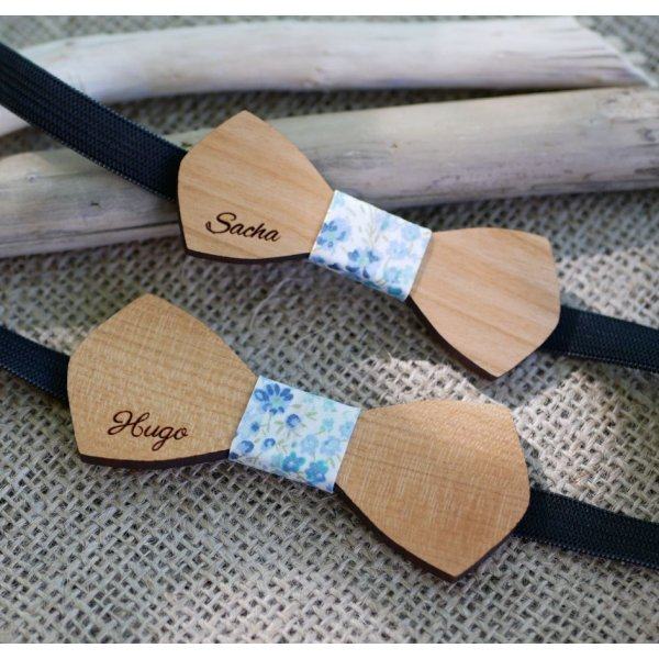 Noeud papillon enfant en bois "le rablé" à personnaliser