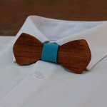 Noeud papillon homme en bois français  "le rablé" de petite taille et personnalisable