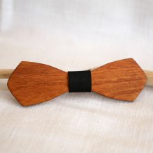 Noeud papillon homme en bois français  "le rablé long" personnalisable