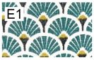 E1-éventails bleus
