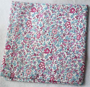 L20-Liberty Katie fuchsia+Pochette carrée (+ 10.80 €)